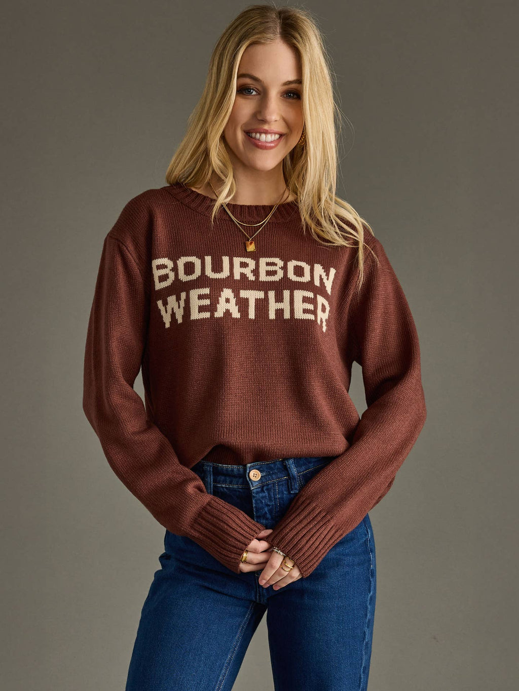 Bourbon Weather Sweater - Cinnamon