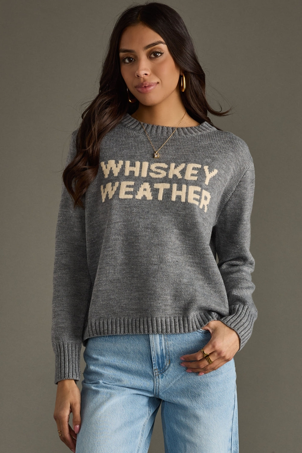 Whiskey Weather Sweater - Gray