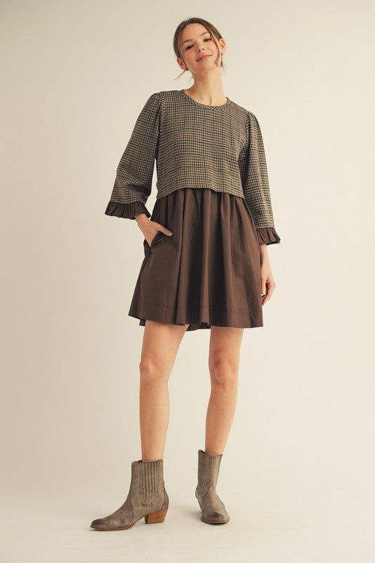 Oxford Dress - Brown