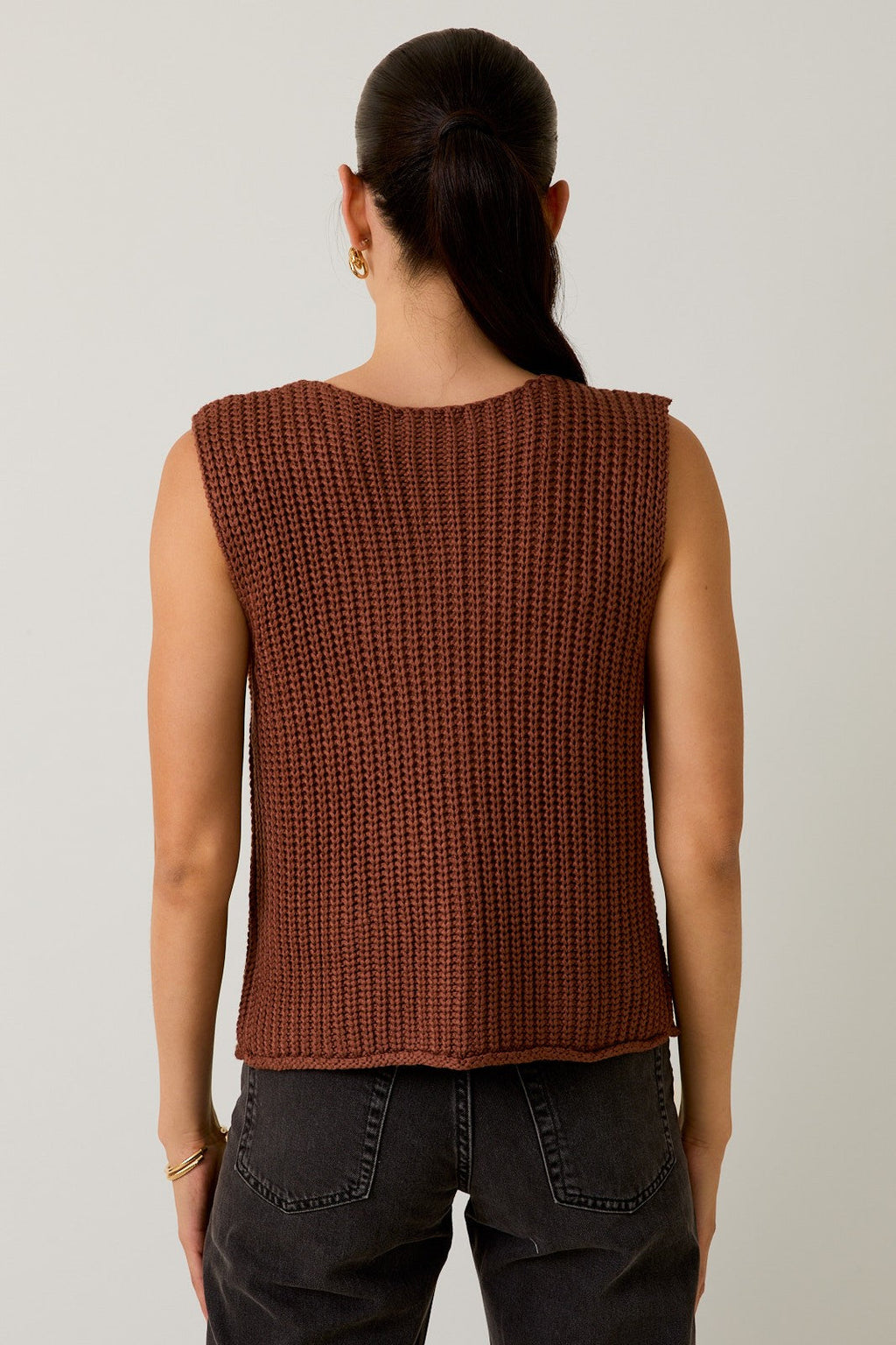 Buttoned Up Sweater Vest - Coco