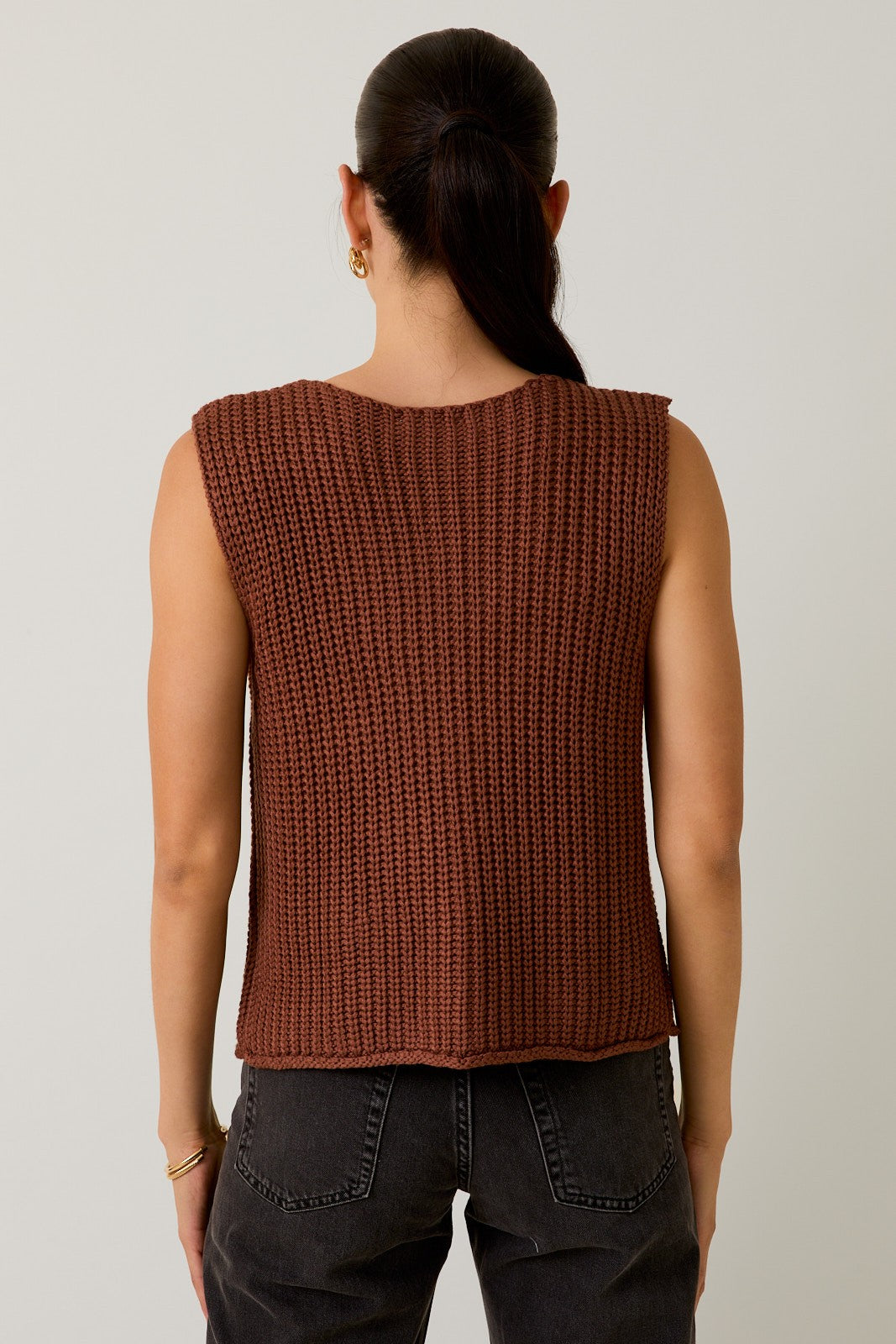 Buttoned Up Sweater Vest - Coco