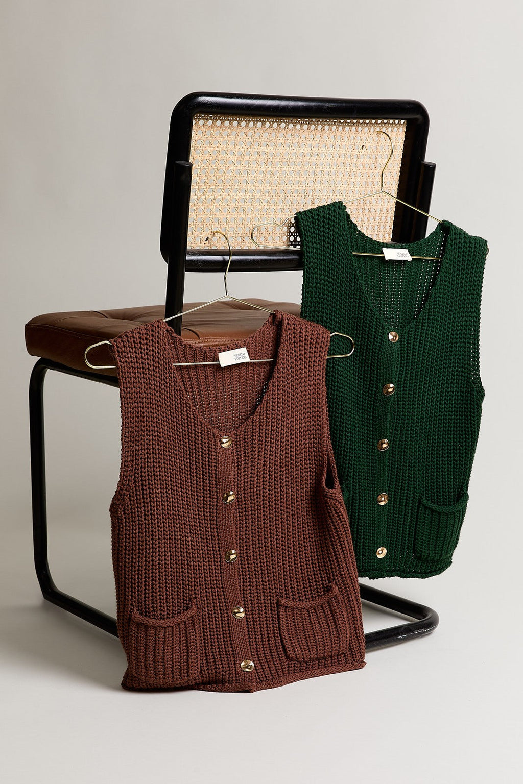 Buttoned Up Sweater Vest - Coco