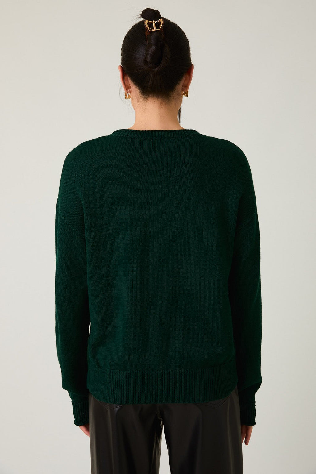 Autumn In The City Bear Sweater - Green