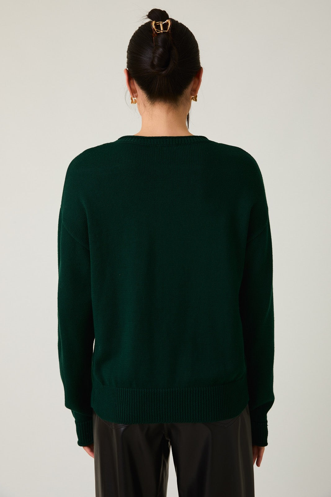 Autumn In The City Bear Sweater - Green