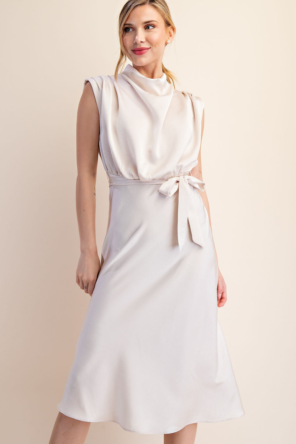 City Nights Maxi Dress - Cream