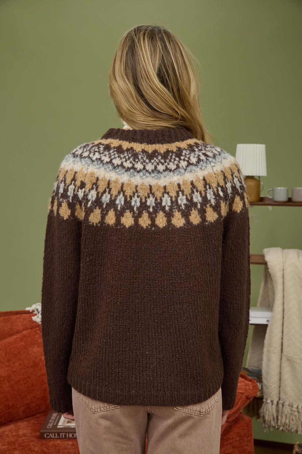 Maple Lodge Sweater - Brown Multi