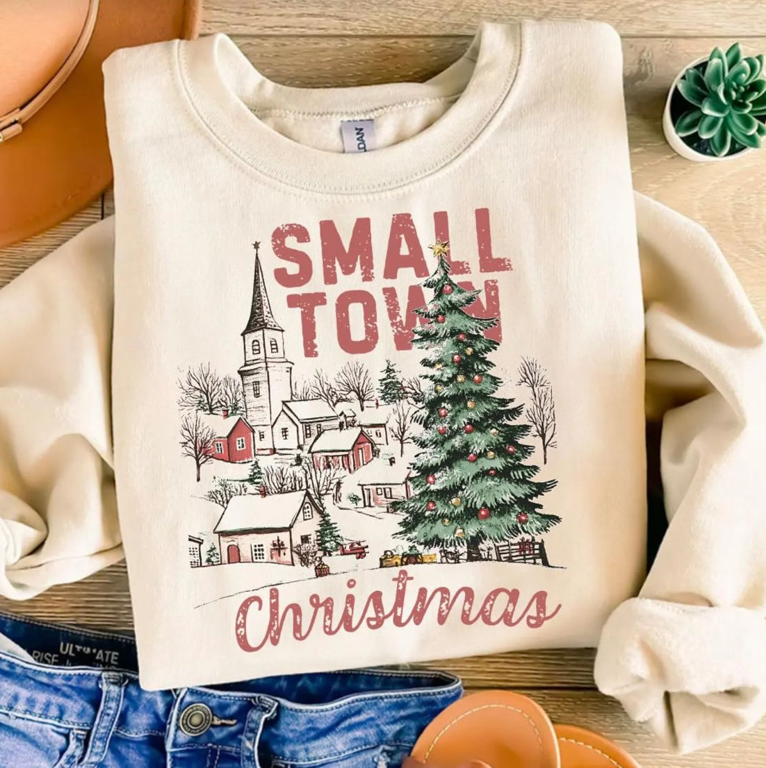 Christmas Small Town Sweatshirt