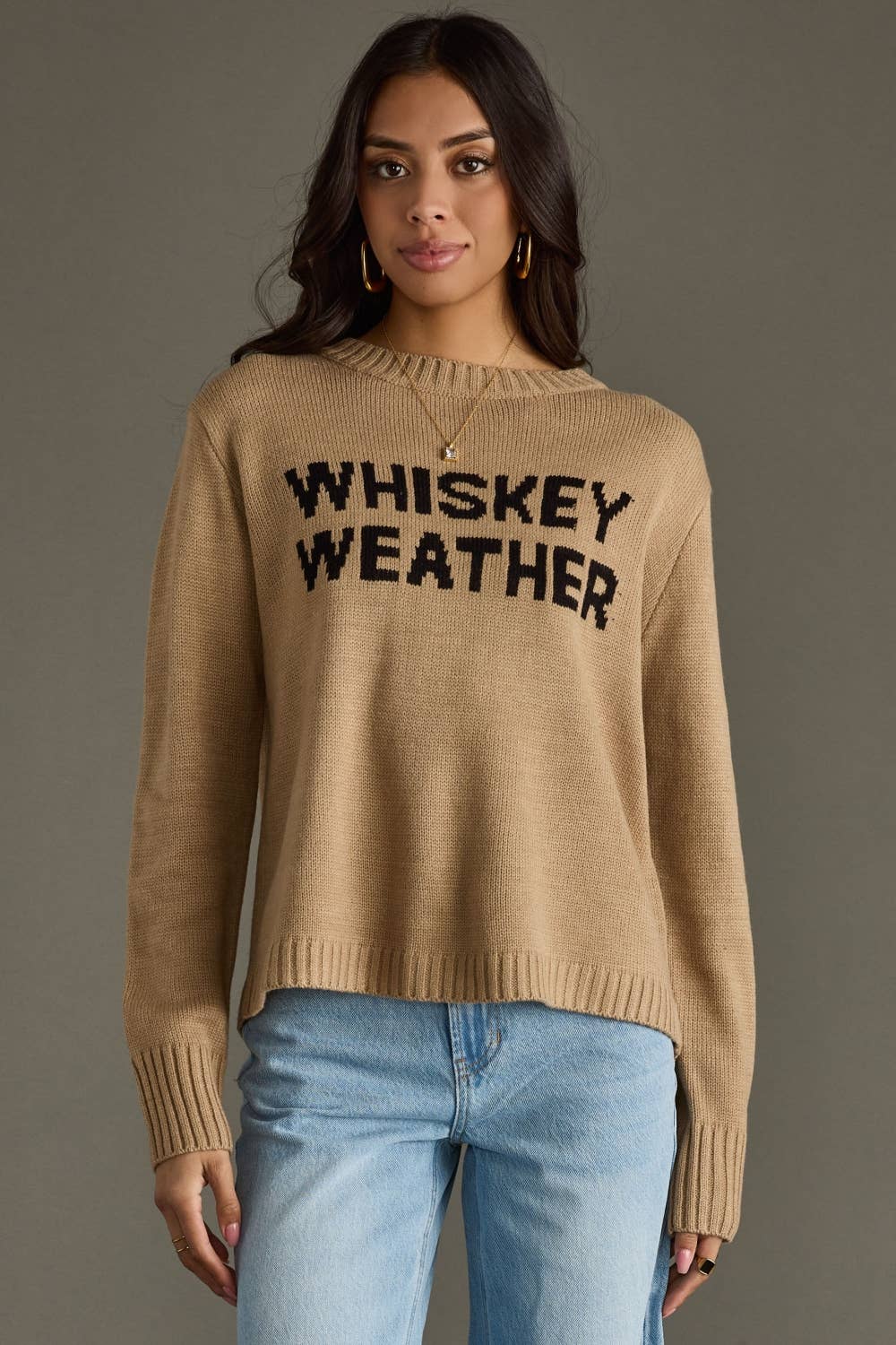 Whiskey Weather Sweater - Tan