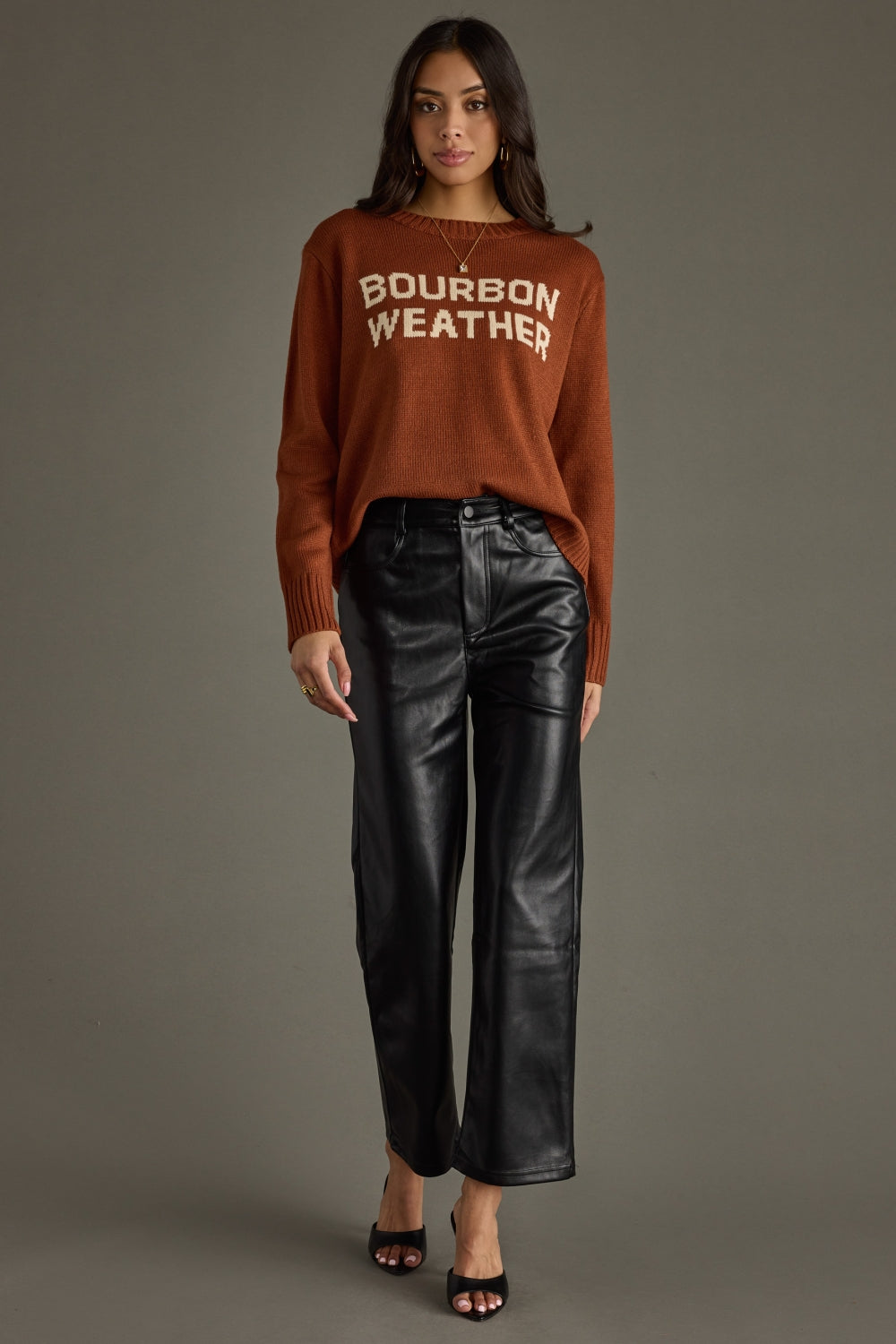 Bourbon Weather Sweater - Chocolate