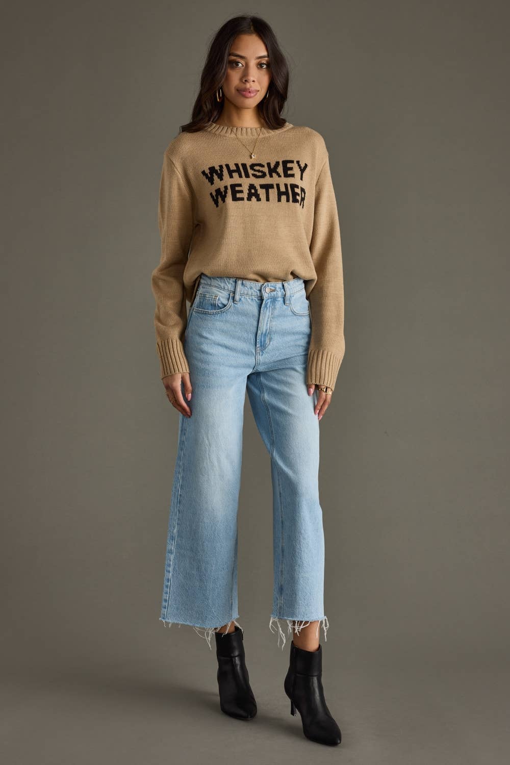 Whiskey Weather Sweater - Tan