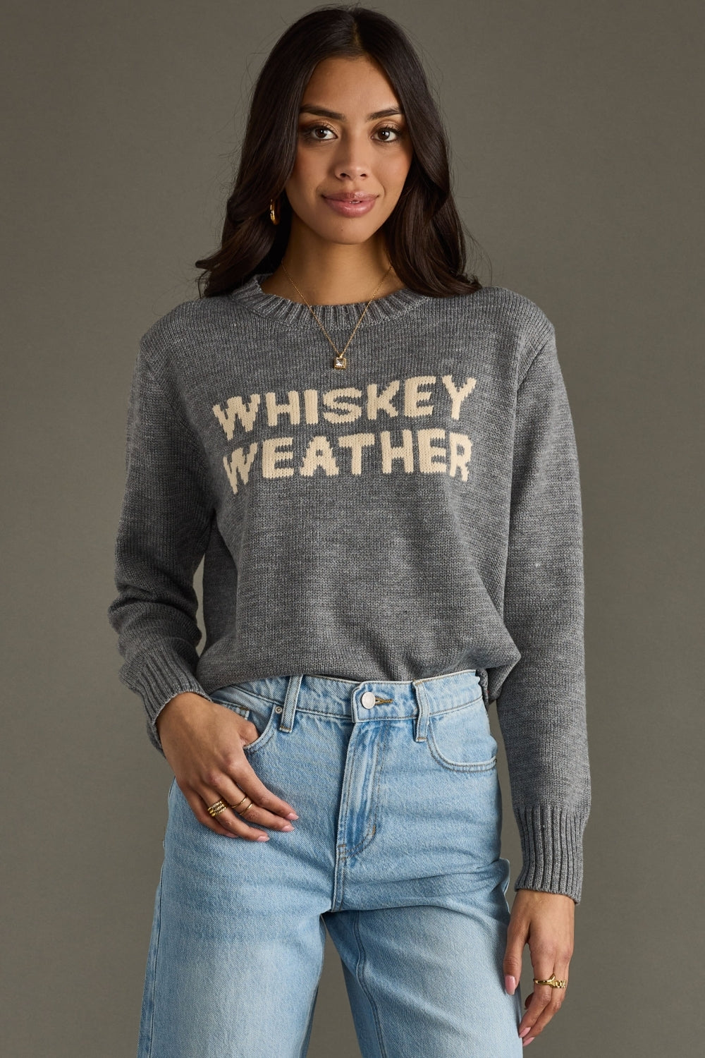 Whiskey Weather Sweater - Gray