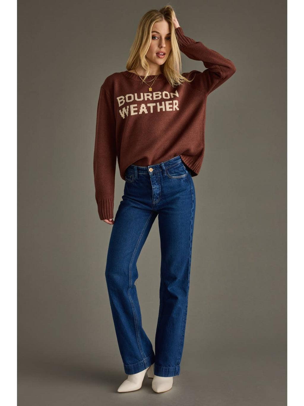 Bourbon Weather Sweater - Cinnamon