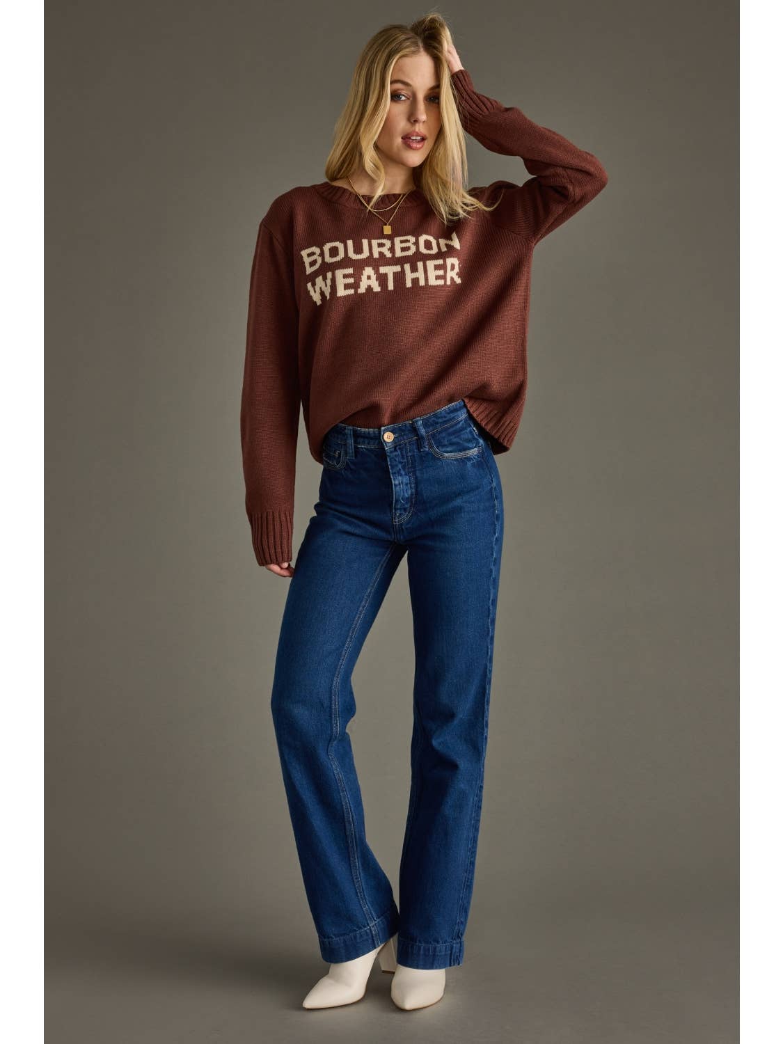 Bourbon Weather Sweater - Cinnamon