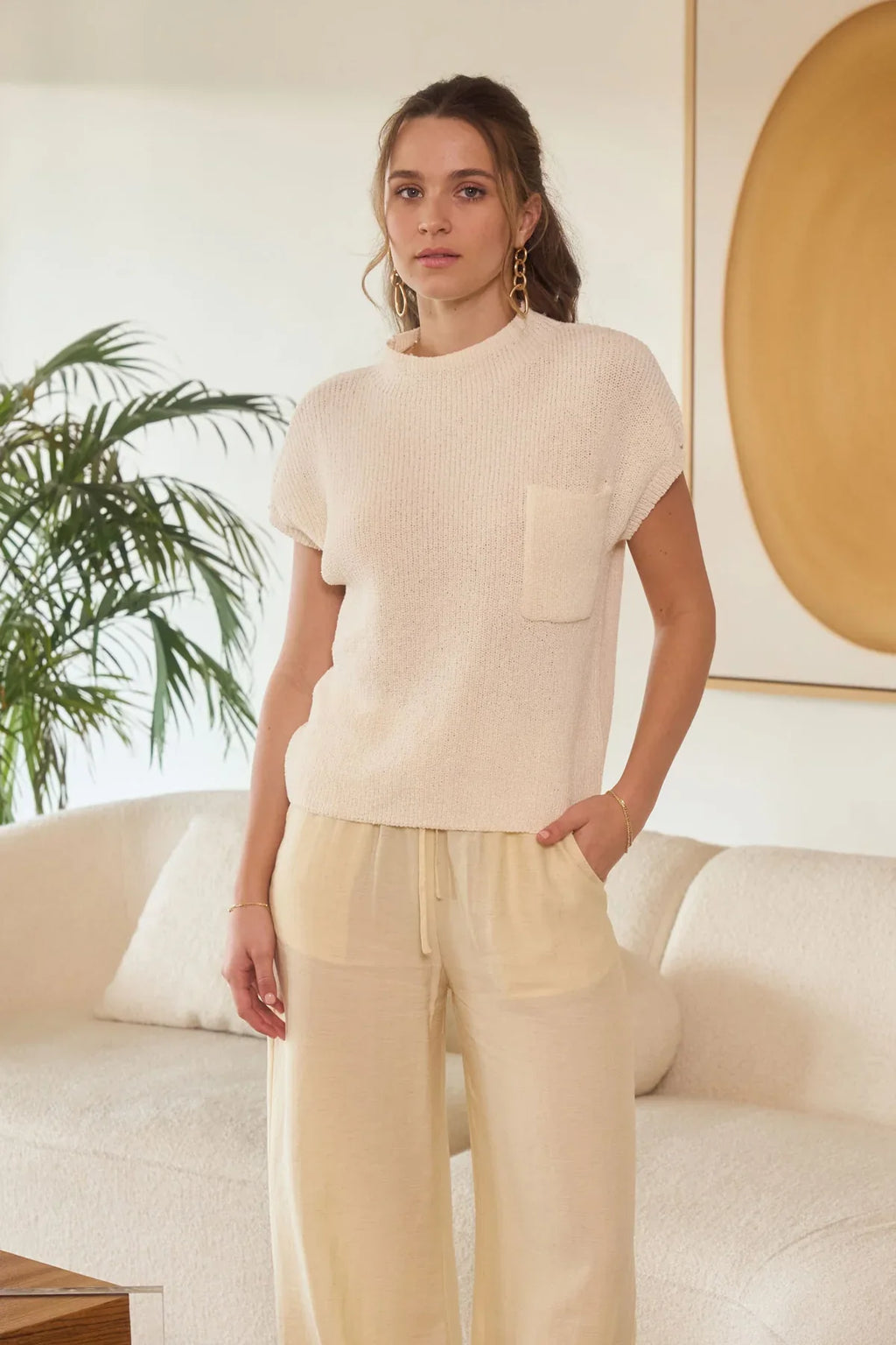 Golden Haze Sweater - Ivory