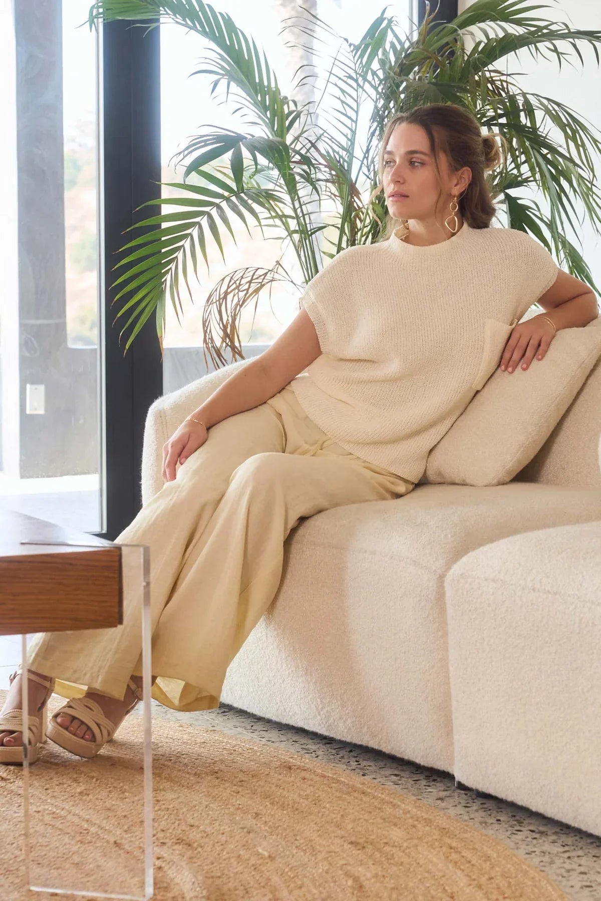 Golden Haze Sweater - Ivory