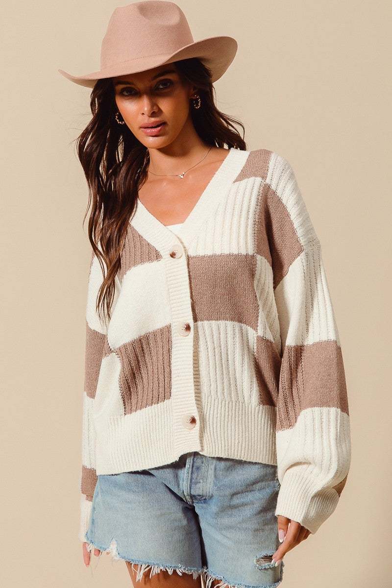 Autumn Grid Sweater