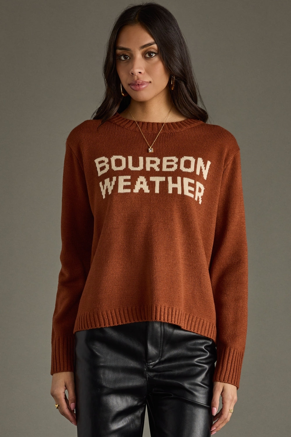 Bourbon Weather Sweater - Chocolate