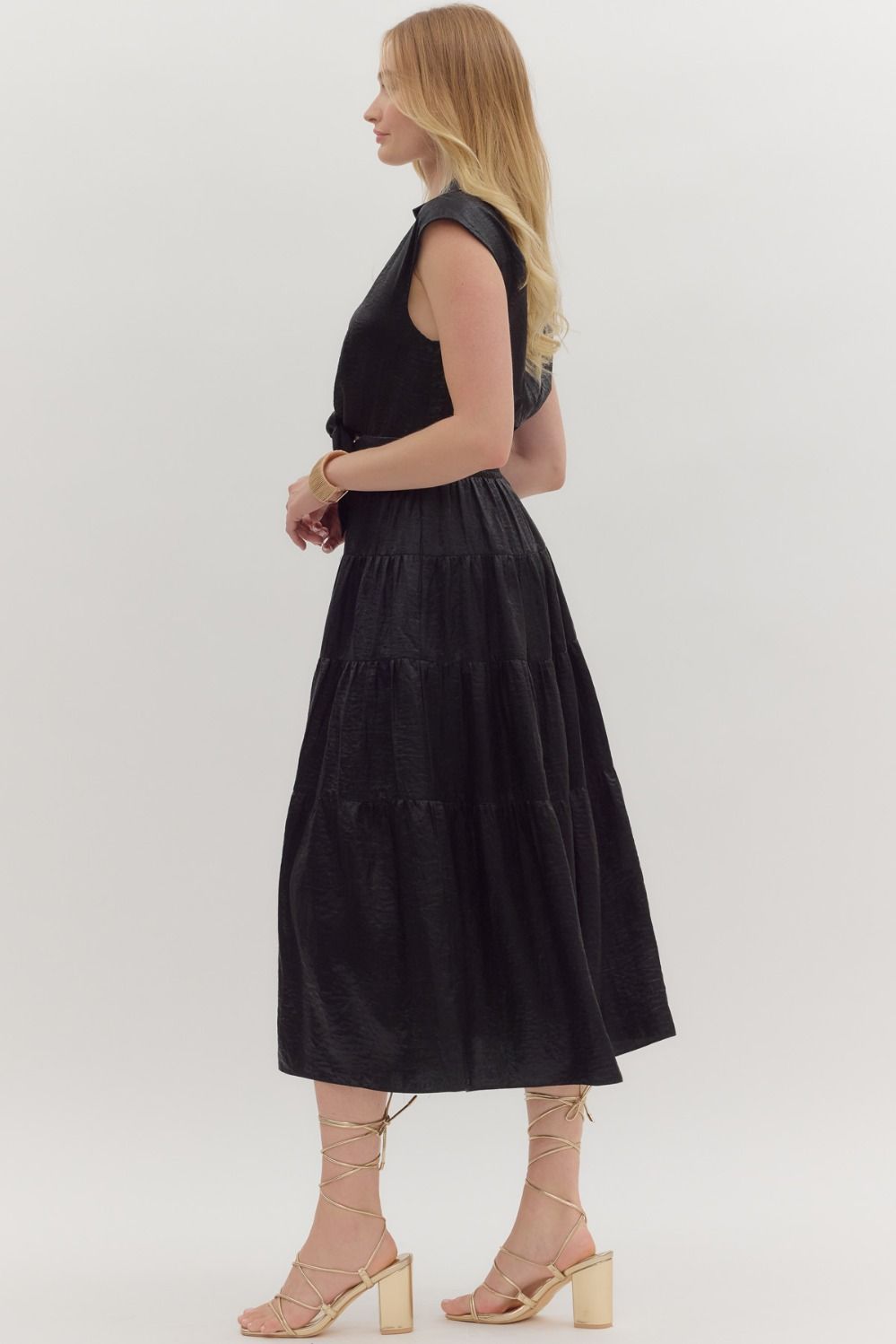 Falling For Black Maxi Dress - Black