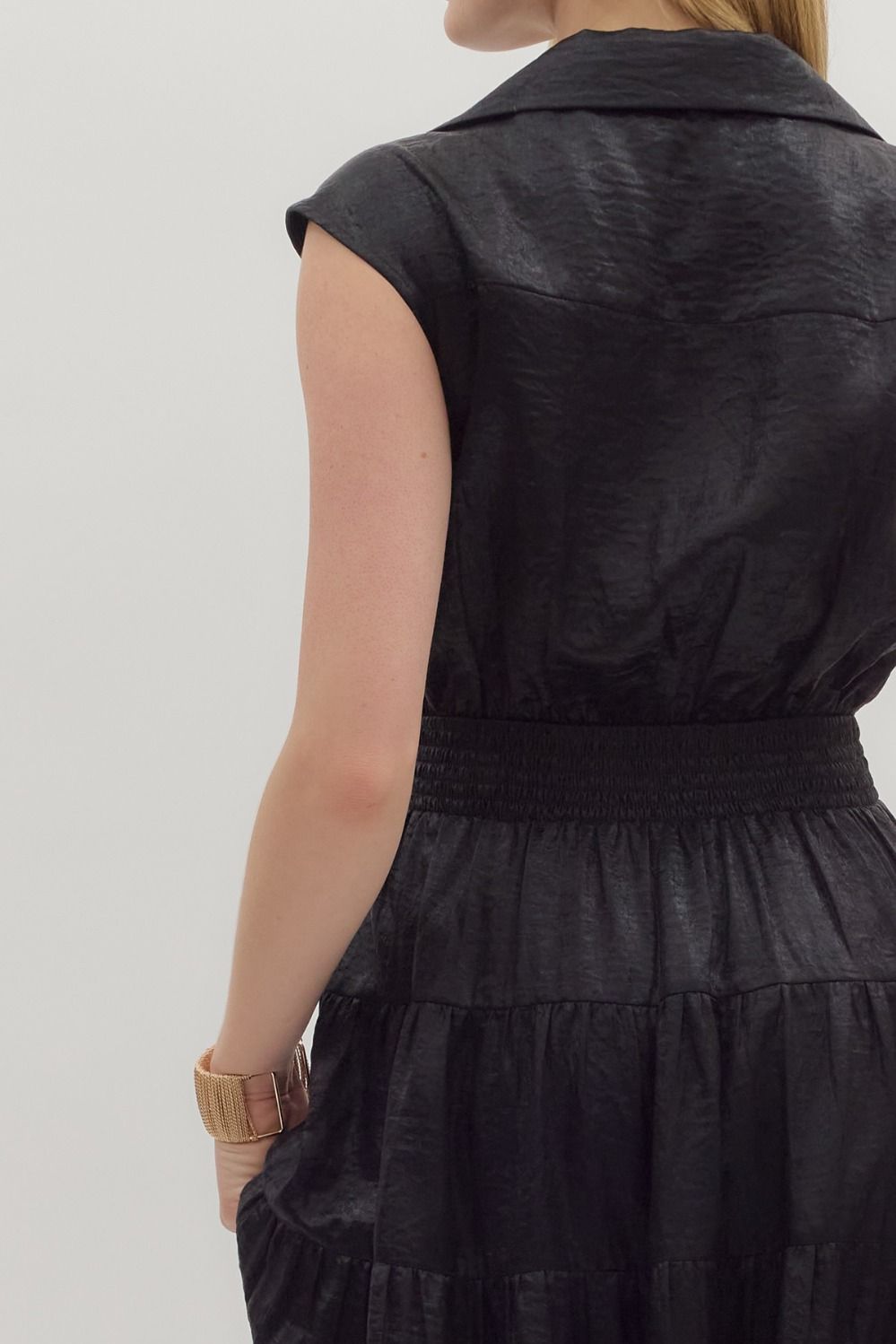 Falling For Black Maxi Dress - Black