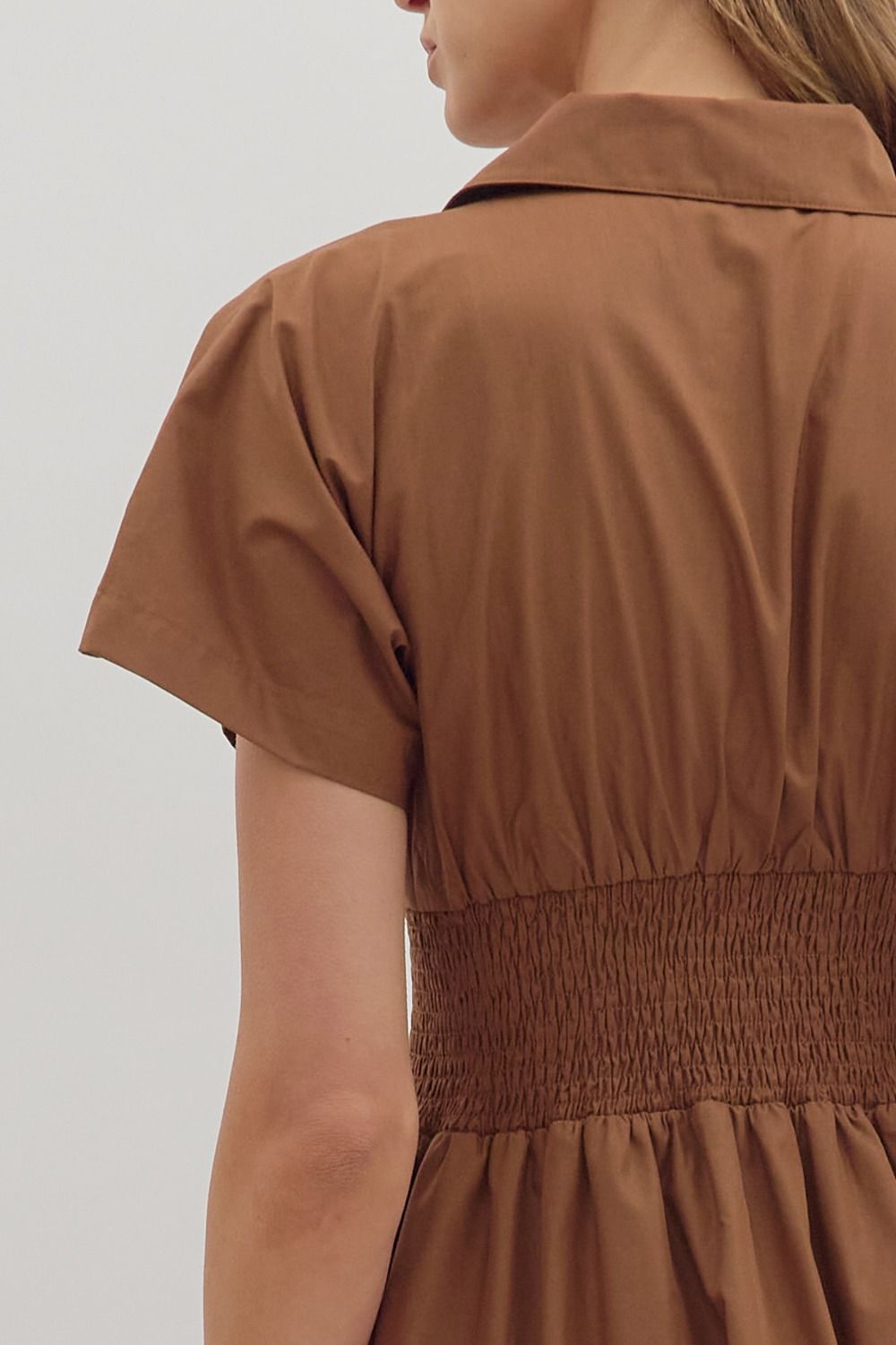 Raina Midi Dress - Coffee